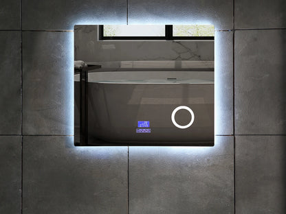 Miroir de salle de bain LED - Bluetooth - Lorenzo 80x70cm