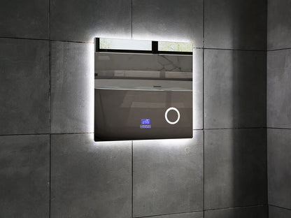 Miroir de salle de bain LED - Bluetooth - Lorenzo 80x70cm