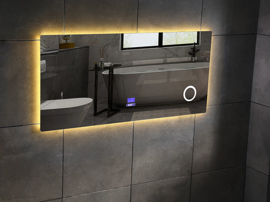 Miroir de salle de bain LED - Bluetooth - Lorenzo 120x70cm