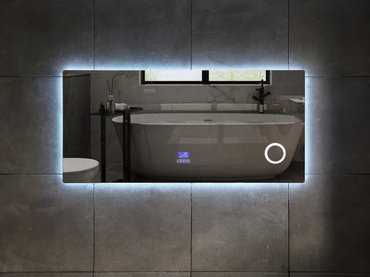 Miroir de salle de bain LED - Bluetooth - Lorenzo 120x70cm
