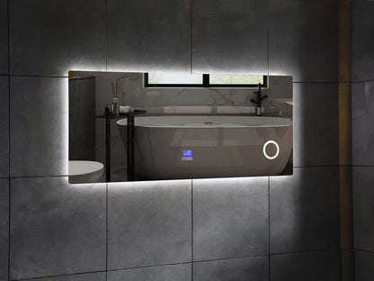Miroir de salle de bain LED - Bluetooth - Lorenzo 140x70cm