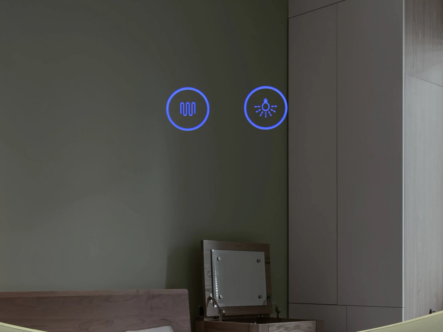 Miroir de salle de bain LED - Valeria 90x90cm
