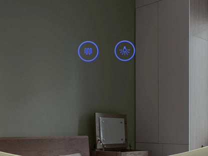 Miroir de salle de bain LED - Valeria 90x90cm