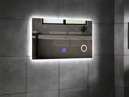 Miroir de salle de bain LED - Bluetooth - Lorenzo 100x70cm