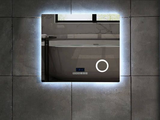 Miroir de salle de bain LED - Bluetooth - Lorenzo 80x70cm