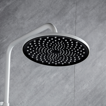Ensemble de douche à effet pluie avec thermostat – Violetta – Affichage numérique – Blanc