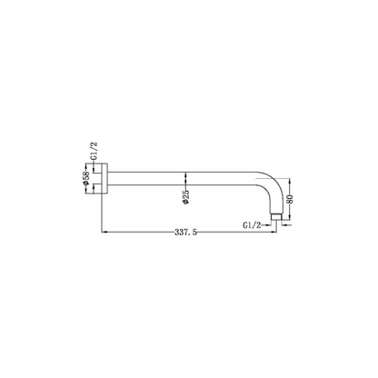Ensemble de douche à effet pluie encastré thermostatique Valencia - Douche à air II - Graphite