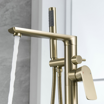 Robinet de baignoire indépendant Emilia - Or brossé