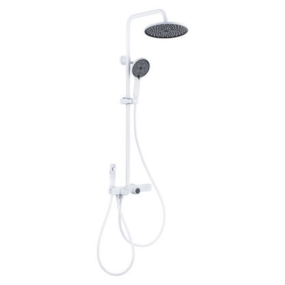 Ensemble de douche à effet pluie avec thermostat – Violetta – Affichage numérique – Blanc