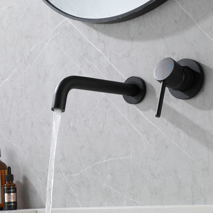 Robinet de lavabo encastré Angelica - Noir mat