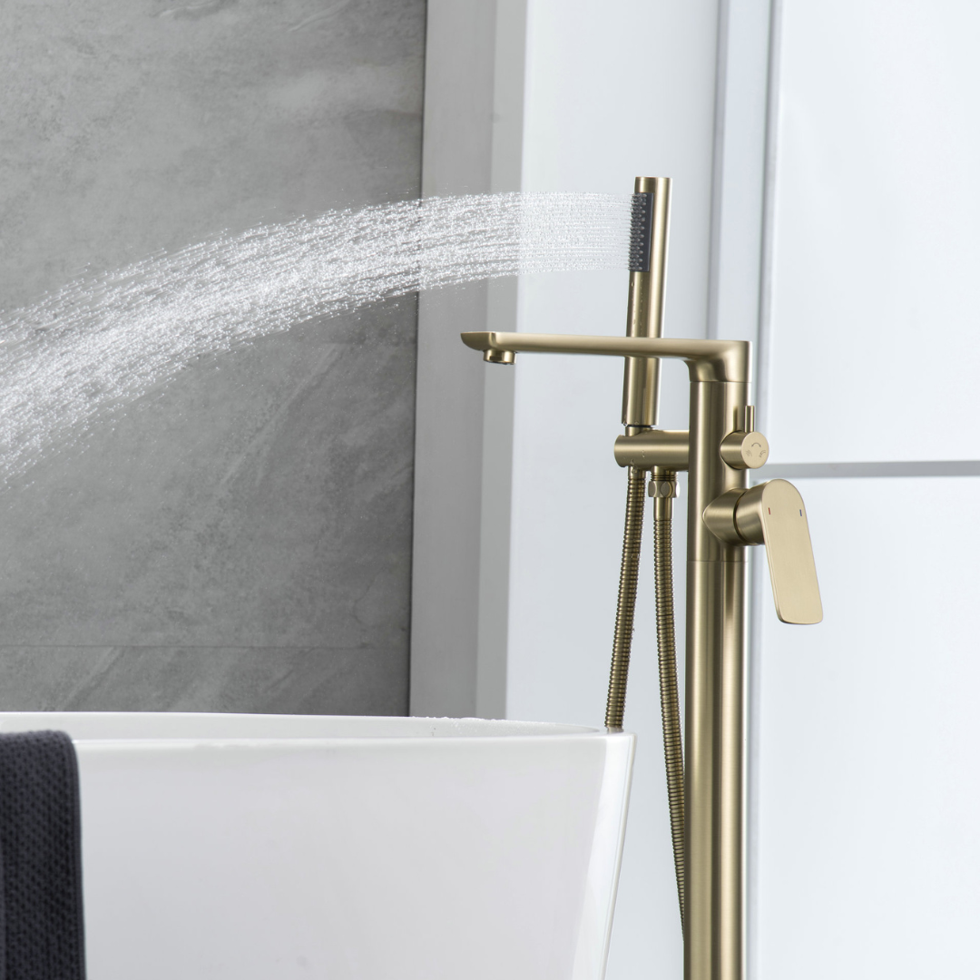 Robinet de baignoire indépendant Emilia - Or brossé