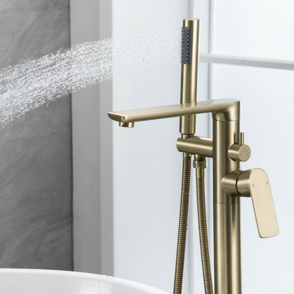 Robinet de baignoire indépendant Emilia - Or brossé
