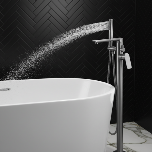 Robinet de baignoire indépendant Emilia - Gris gunmetal