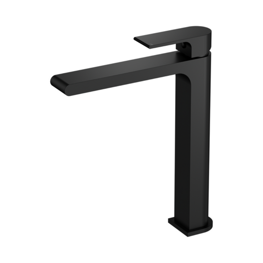 Robinet de lavabo haut Portofino - 1 trou - Noir mat
