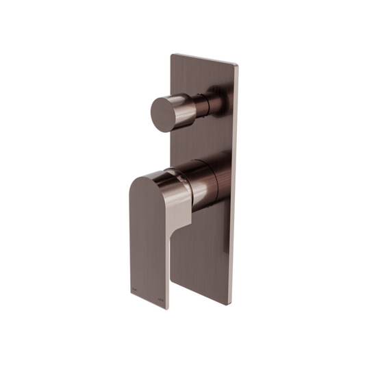Robinet encastré avec diverteur – Portofino – Bronze brossé