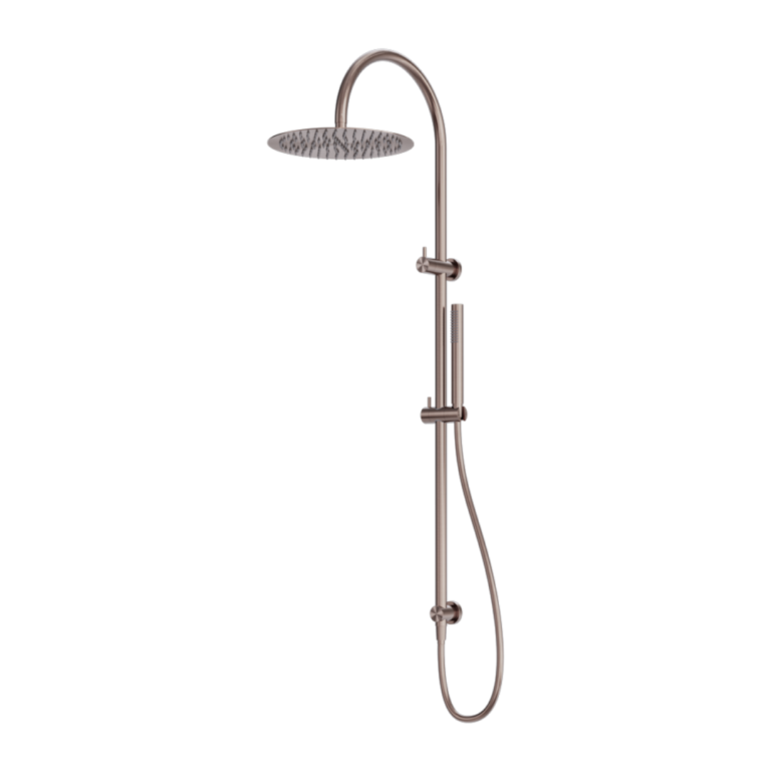 Regendoucheset Capri – Bronze brossé - Avec robinet mélangeur encastré