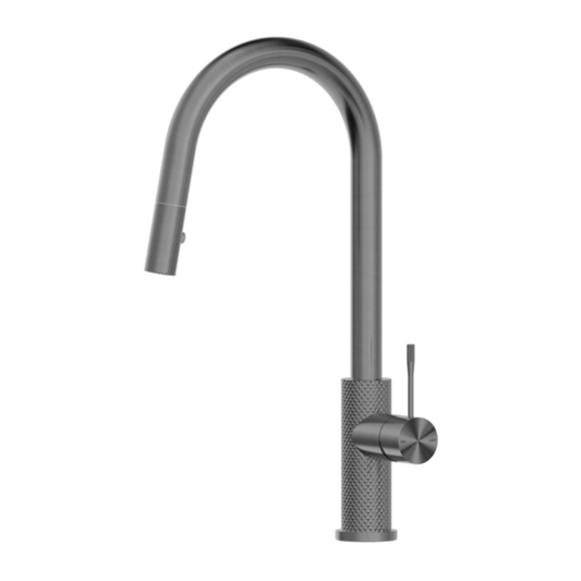 Robinet de cuisine Valencia – Rétractable avec fonction spray – Graphite