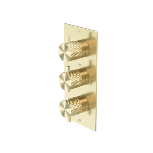 Robinet thermostatique encastré – Valence – Or brossé