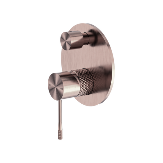 Robinet encastré avec diverteur – Valencia – Bronze brossé