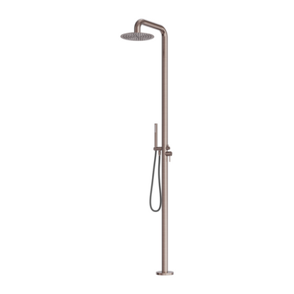 Buitendoucheset Capri – Indépendant – Douche de pluie & Douche à main - Bronze brossé