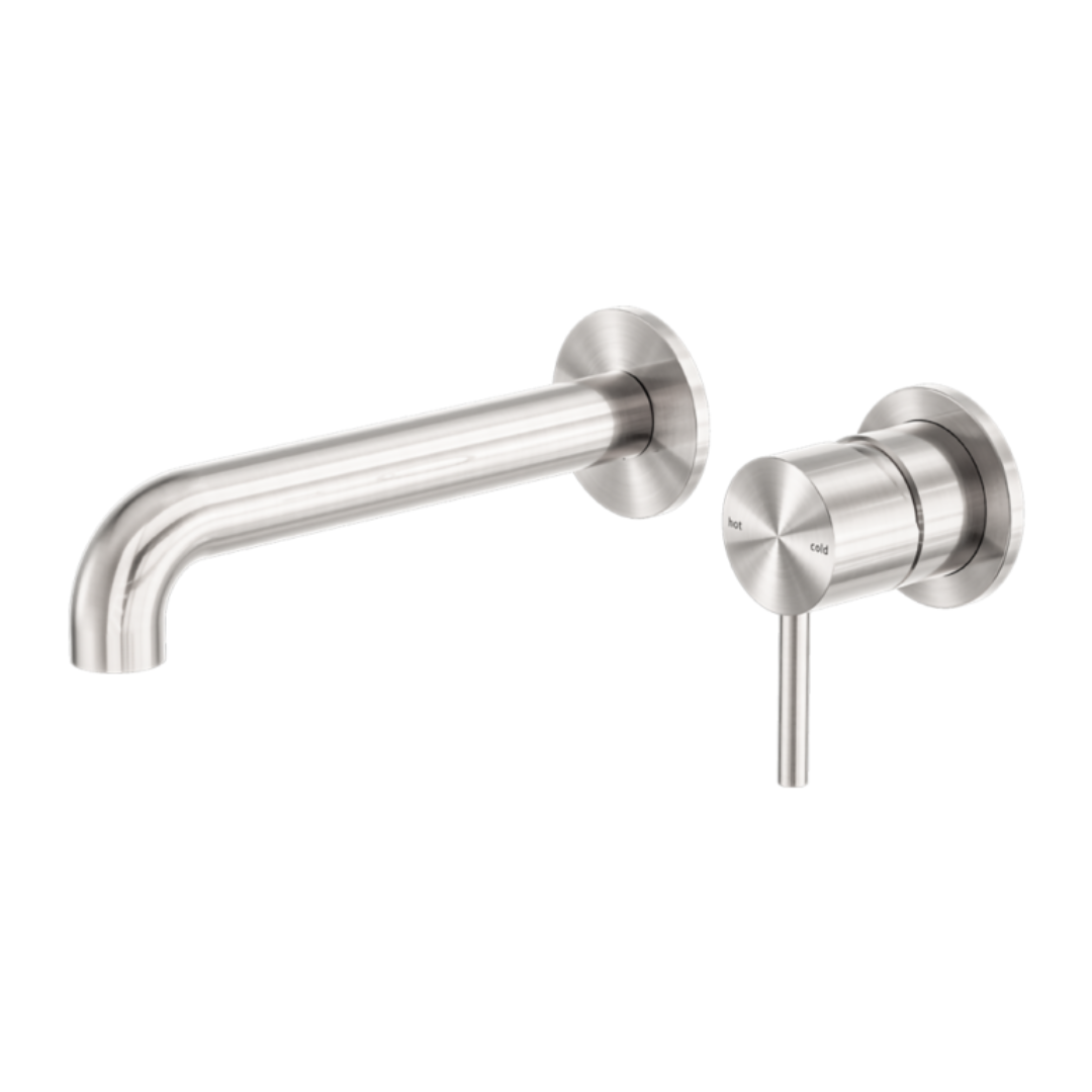 Robinet de lavabo encastré Capri – Sans plaque arrière - Nickel brossé