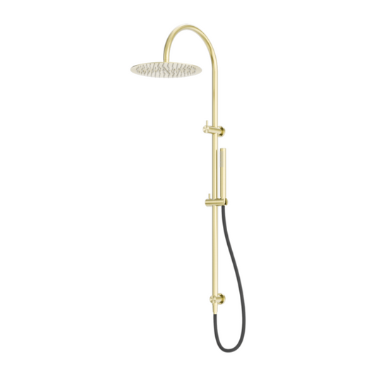 Buitendoucheset Capri – Avec robinet mélangeur – Douche pluie & Douche à main - Or brossé