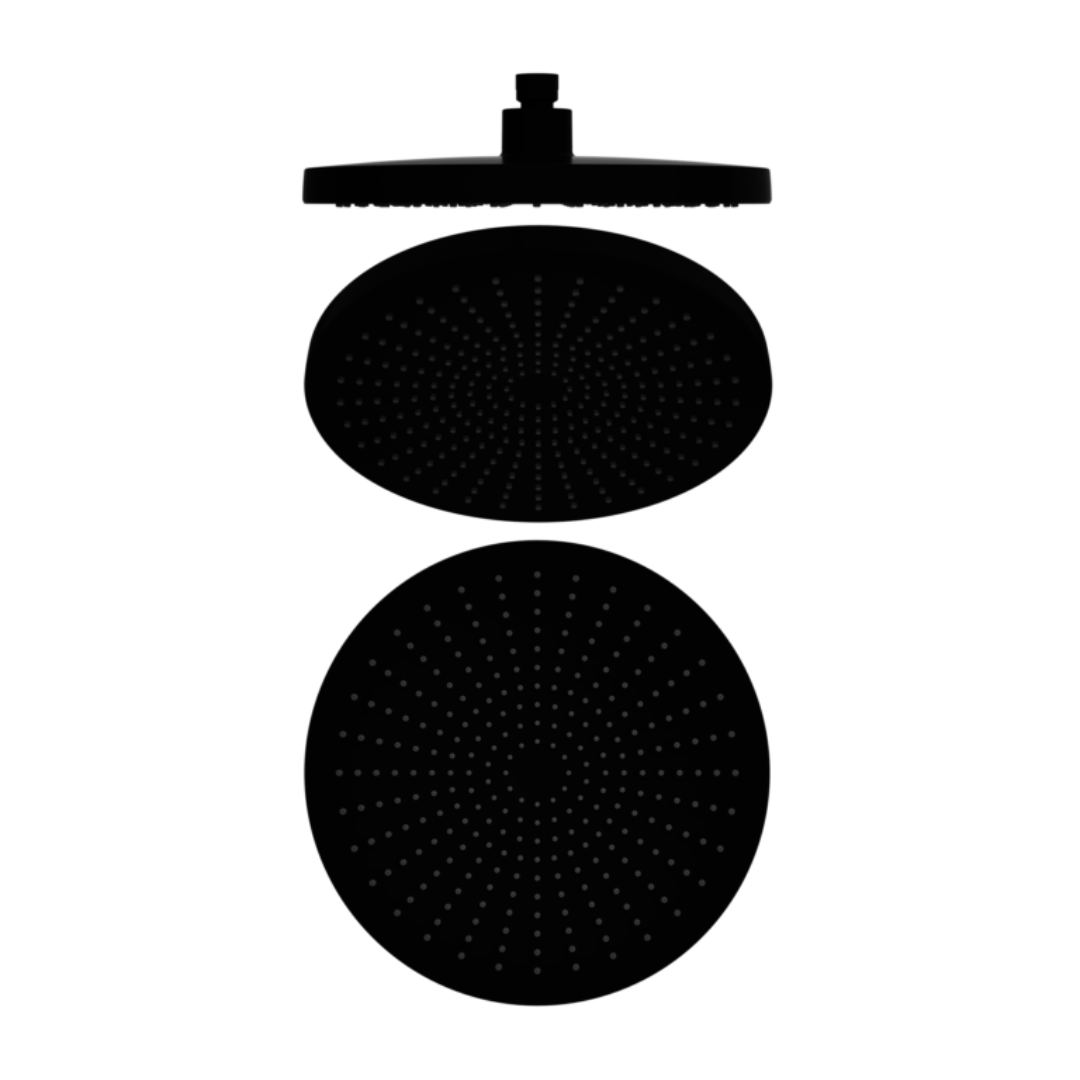 Douchekop Valencia – Noir mat - 250mm