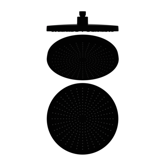 Douchekop Valencia – Noir mat - 250mm