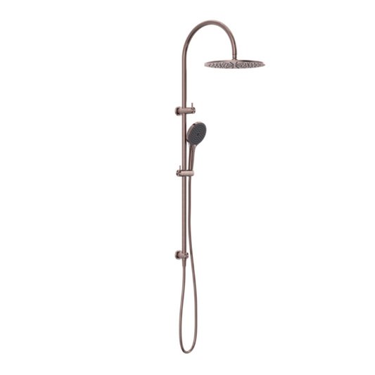 Regendoucheset Valencia – Bronze brossé - Douche à air II - Avec robinet mélangeur encastré