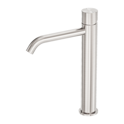 Robinet de lavabo haut Capri - Sans greepl - 1 trou - Nickel brossé