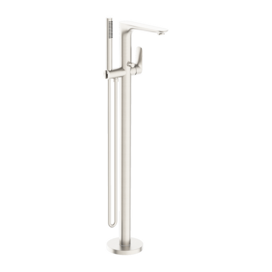 Robinet de baignoire indépendant Portofino - Douche à main - Nickel brossé