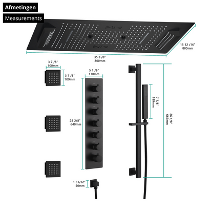 Robinet de lavabo haut Angelica - Noir mat