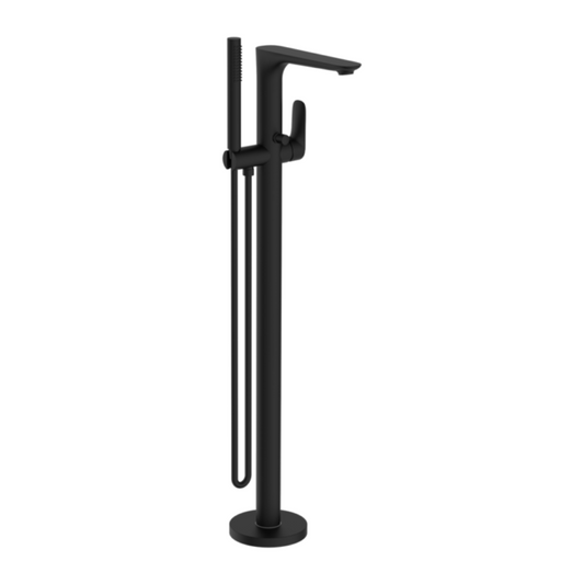 Robinet de baignoire indépendant Portofino - Douche à main - Noir mat
