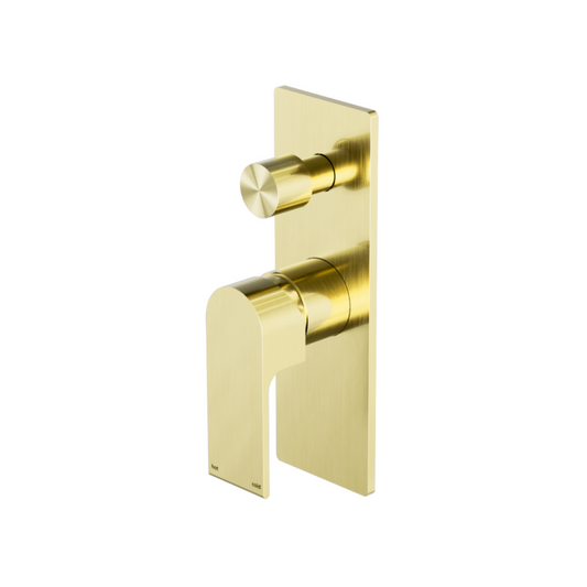 Robinet encastré avec diverteur – Portofino – Or brossé