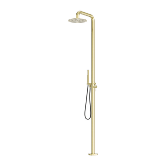 Buitendoucheset Capri – Indépendant – Douche de pluie & Douche à main - Or brossé