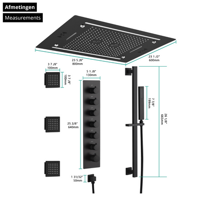 Robinet de lavabo haut Angelica - Noir mat
