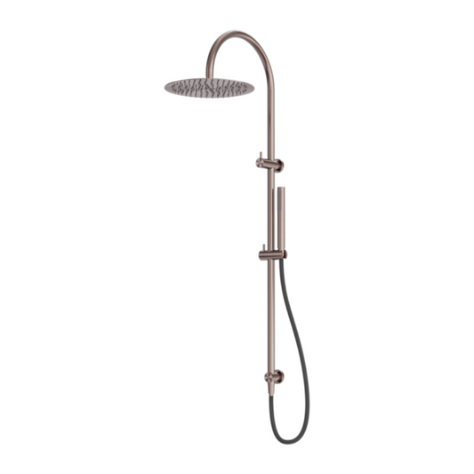 Buitendoucheset Capri – Avec robinet mélangeur – Douche pluie & Douche à main - Bronze brossé