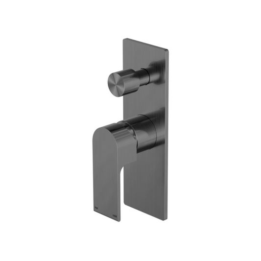 Robinet encastré avec diverteur – Portofino – Gris métal gun