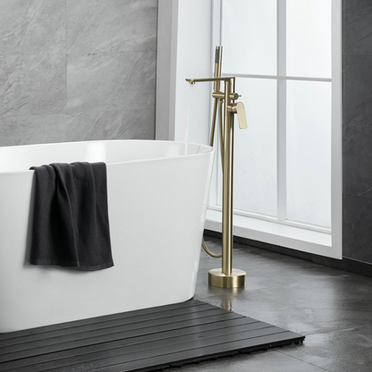 Robinet de baignoire indépendant Emilia - Or brossé