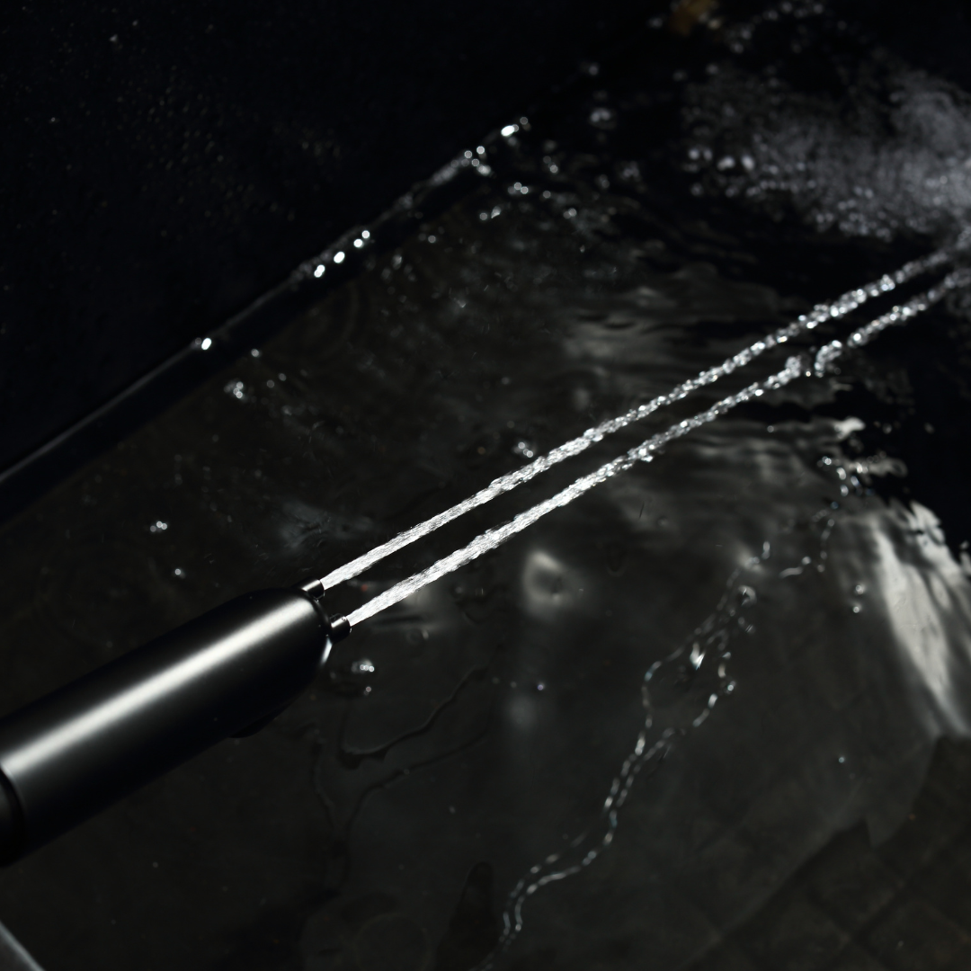 Ensemble de douche à effet pluie encastré - Bruno - Noir