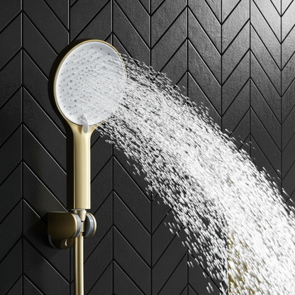 Panneau de douche thermostatique Marcelo – Affichage numérique - Or brossé