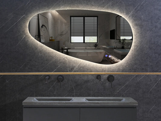 Miroir de salle de bain LED - Horizontal ou vertical - Darla 120x60cm