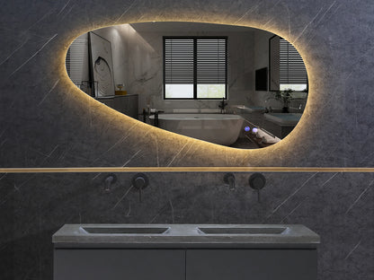 Miroir de salle de bain LED - Horizontal ou vertical - Darla 120x60cm
