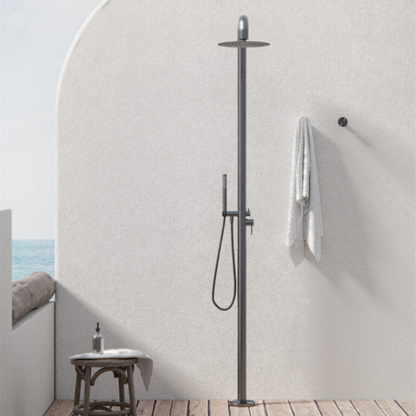 Buitendoucheset Capri – Indépendant – Douche de pluie & Douche à main - Graphite