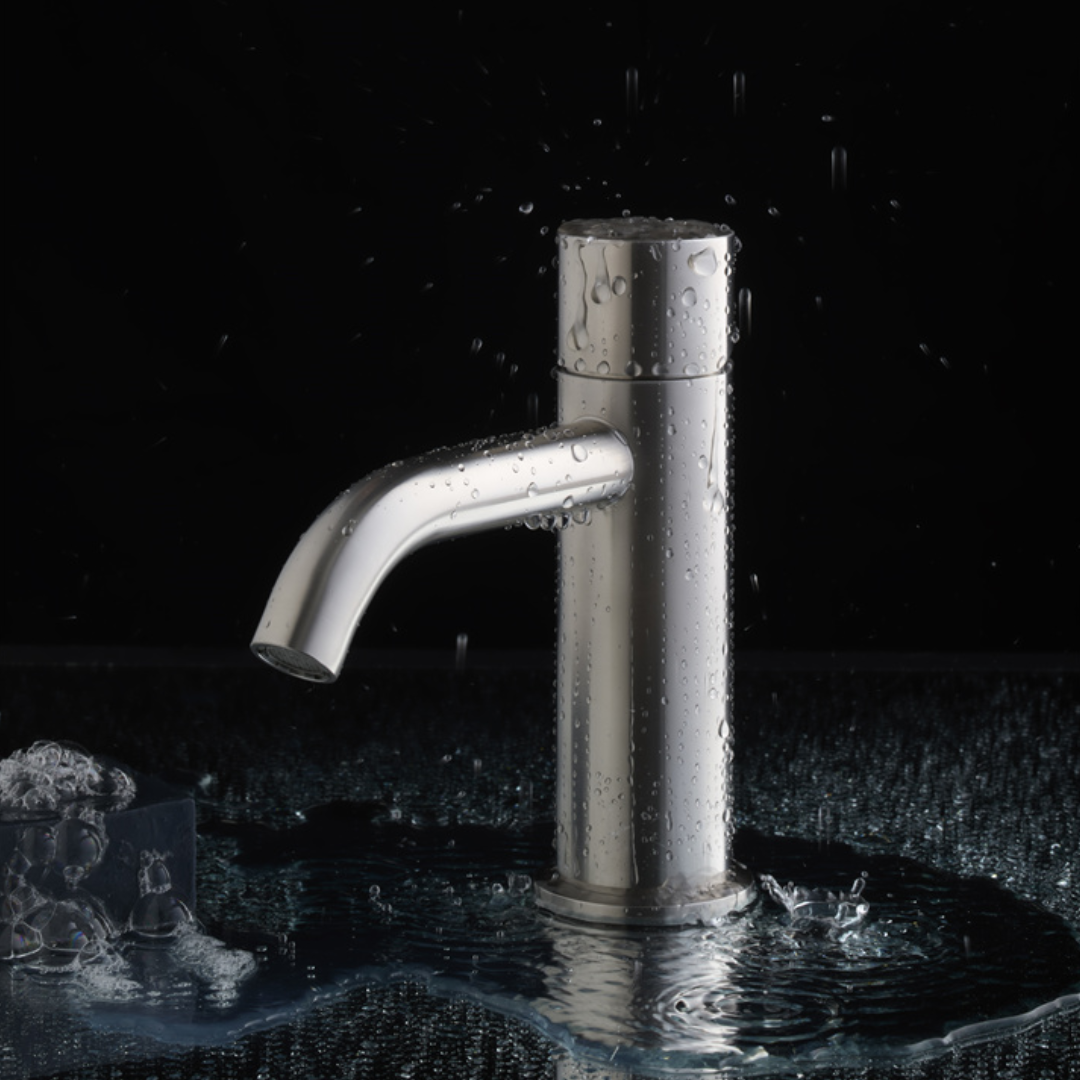 Opbouw de robinet de lavabo Capri - Sans greeple - 1 trou - Graphite