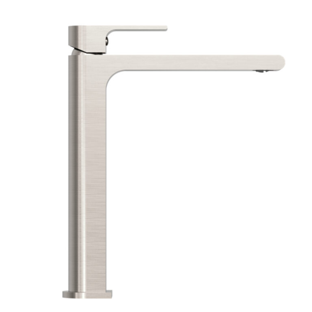 Robinet de lavabo haut Portofino - 1 trou - Nickel brossé