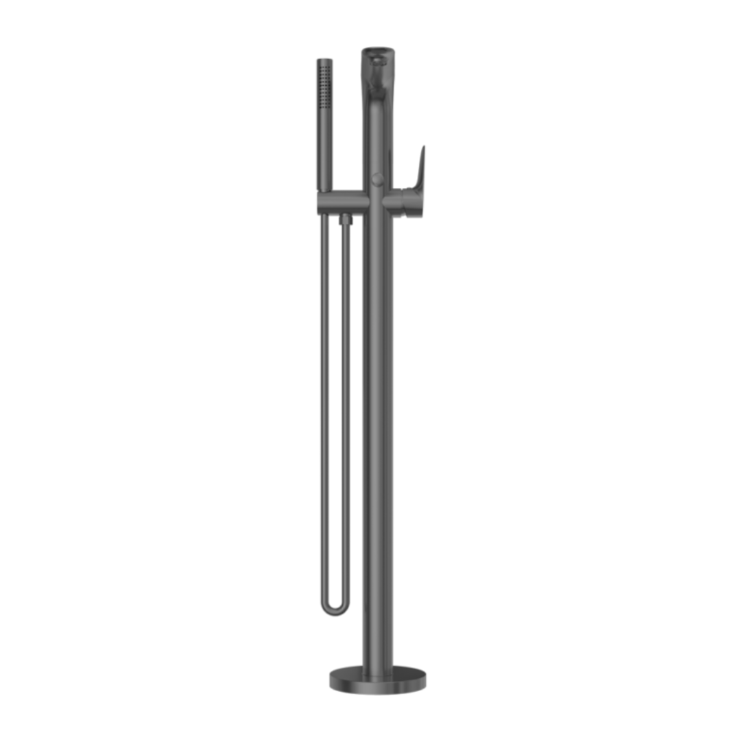 Robinet de baignoire indépendant Portofino - Douche à main - Gris gun metal