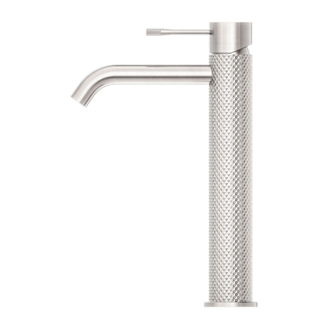 Robinet de lavabo haut Valencia - 1 trou - Nickel brossé