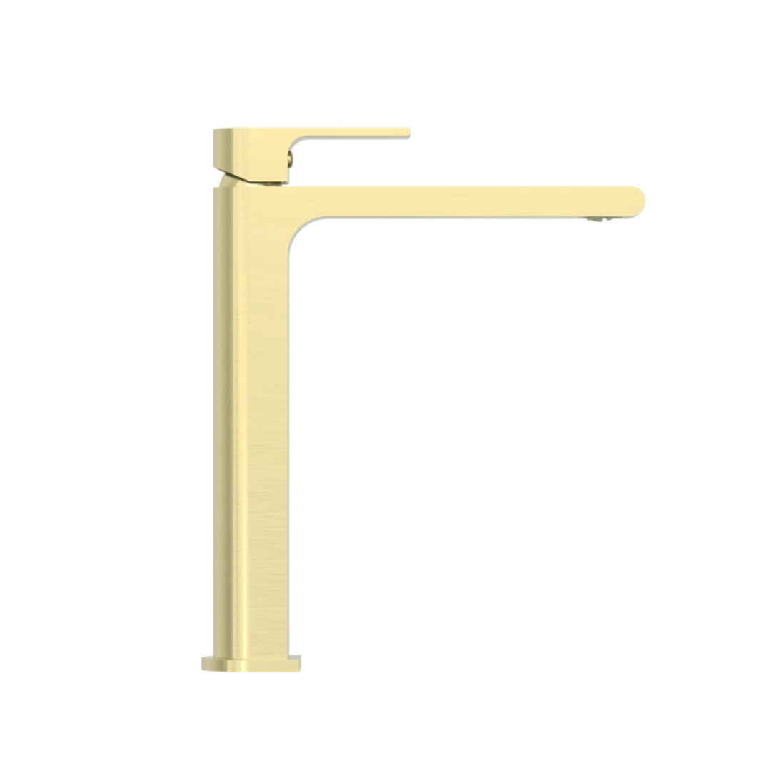 Robinet de lavabo haut Portofino - 1 trou - Or brossé