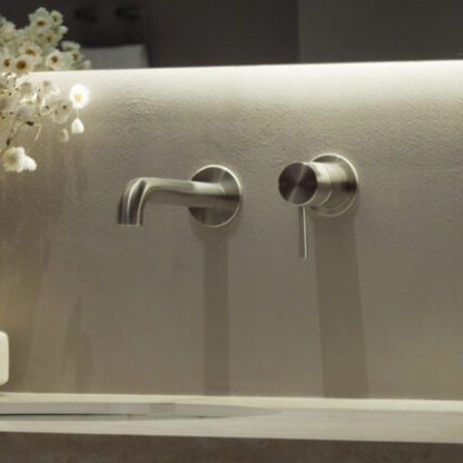 Robinet de lavabo encastré Capri – Sans plaque arrière - Bronze brossé